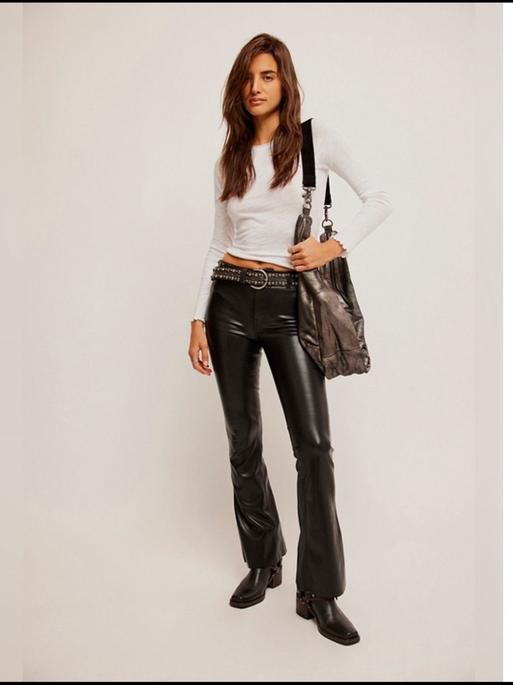 NWT - Free People We the Free “Level Up” Vegan Slit Slim Pants (Retail $98)